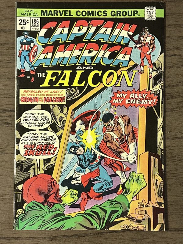 Captain America #186 Origin of the Falcon- NM Beauty!
