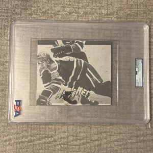 WAYNE GRETZKY Autographed AUTO 6x7 Signed SLABBED Print 🔥 PSA / DNA Authentic