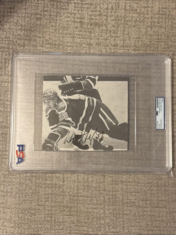 WAYNE GRETZKY Autographed AUTO 6x7 Signed SLABBED Print 🔥 PSA / DNA Authentic