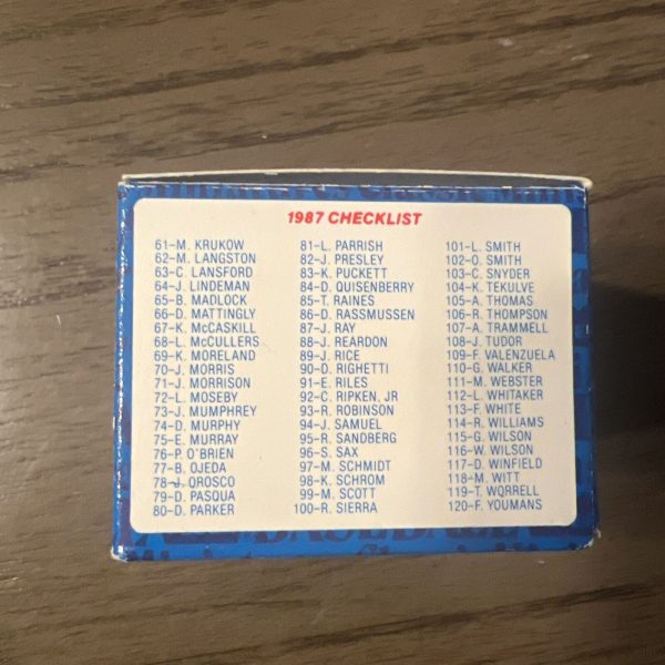 New Sealed 1987 Fleer Classic Miniatures Baseball Card Set Factory 120 Cards