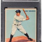 Lou Gehrig 1933 Goudey #92 PSA Graded 4 VG-EX Yankees RARE!