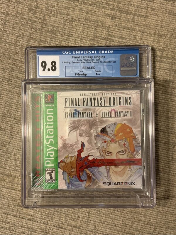 Final Fantasy Origins I & II PlayStation PS1 Greatest Hits Sealed CGC 9.8 A++