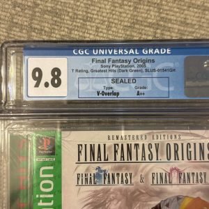 Final Fantasy Origins I & II PlayStation PS1 Greatest Hits Sealed CGC 9.8 A++