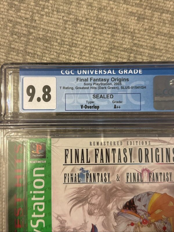 Final Fantasy Origins I & II PlayStation PS1 Greatest Hits Sealed CGC 9.8 A++