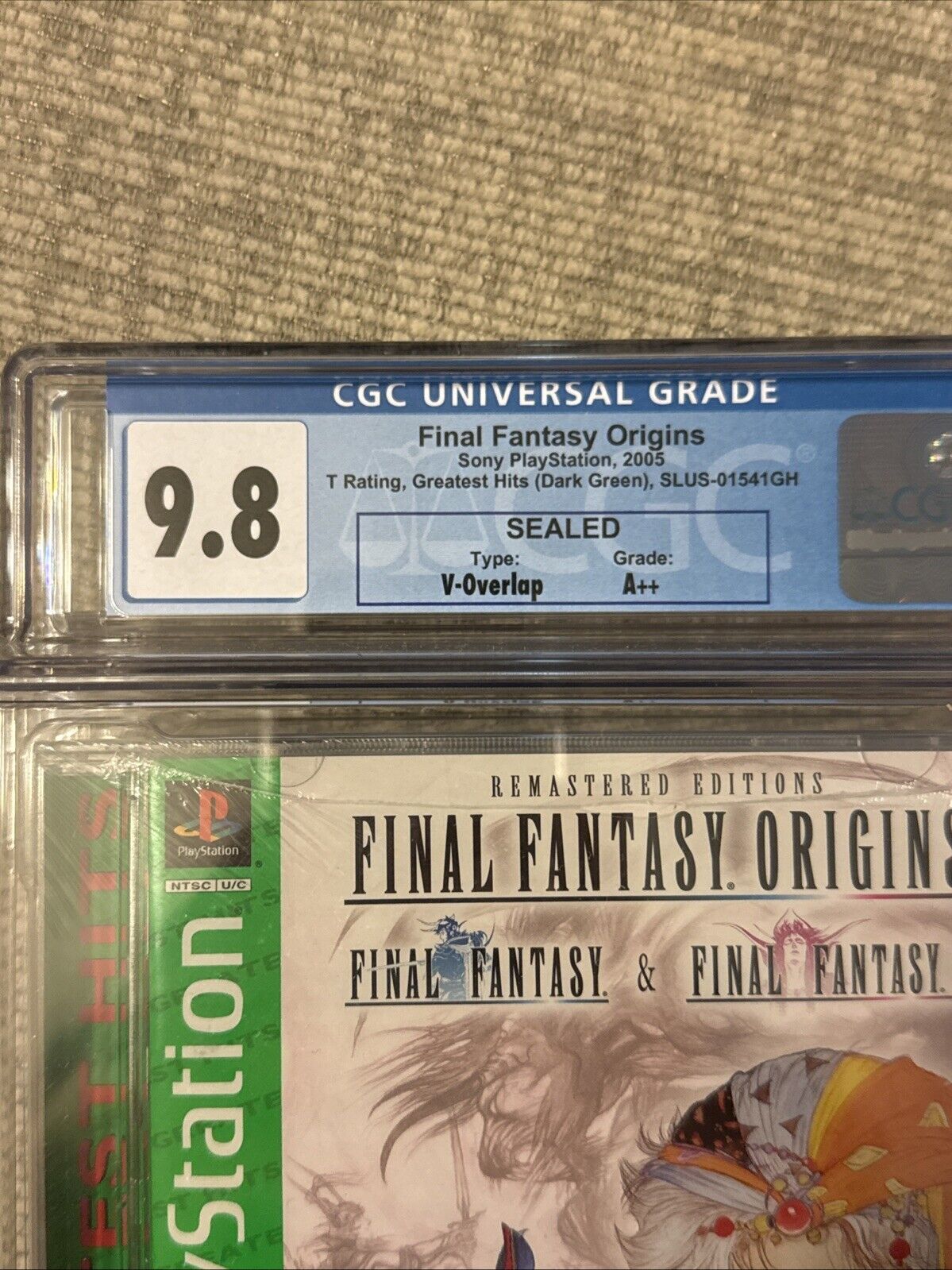 Final Fantasy Origins I & II PlayStation PS1 Greatest Hits Sealed CGC 9.8 A++