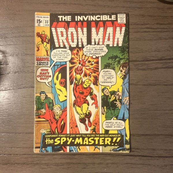 Iron Man #33 VF 1st Spymaster 1st/Origin Espionage Elite Avengers Kang Nick Fury