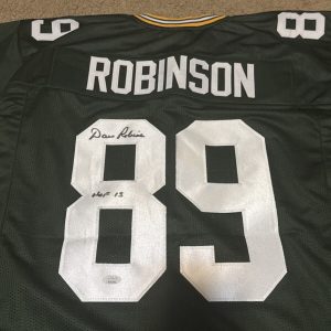 Dave Robinson Signed Custom Jersey JSA COA Packers Autograph HOF Inscription