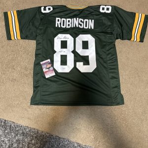 Dave Robinson Signed Custom Jersey JSA COA Packers Autograph HOF Inscription