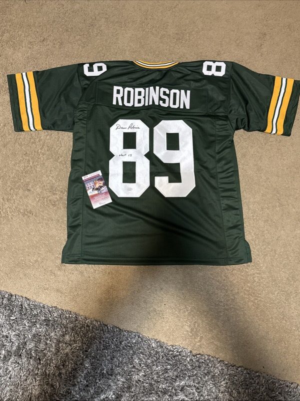 Dave Robinson Signed Custom Jersey JSA COA Packers Autograph HOF Inscription