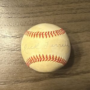 Rick Ferrell OAL Baseball Signed Auto PSA/DNA Authenticated Boston Red Sox