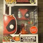 FUNKO POP MARVEL SEASON PUMPKIN SPICE DEADPOOL # 1299 EXCLUSIVE GAMESTOP