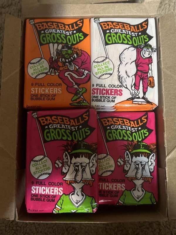 Vintage Baseballs Greatest Grossouts Factory Sealed Packs Lot Of 2