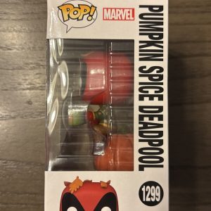 FUNKO POP MARVEL SEASON PUMPKIN SPICE DEADPOOL # 1299 EXCLUSIVE GAMESTOP