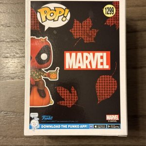 FUNKO POP MARVEL SEASON PUMPKIN SPICE DEADPOOL # 1299 EXCLUSIVE GAMESTOP