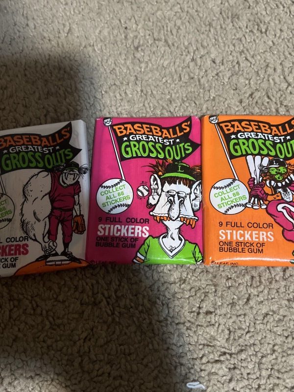 Vintage Baseballs Greatest Grossouts Factory Sealed Packs Lot Of 2