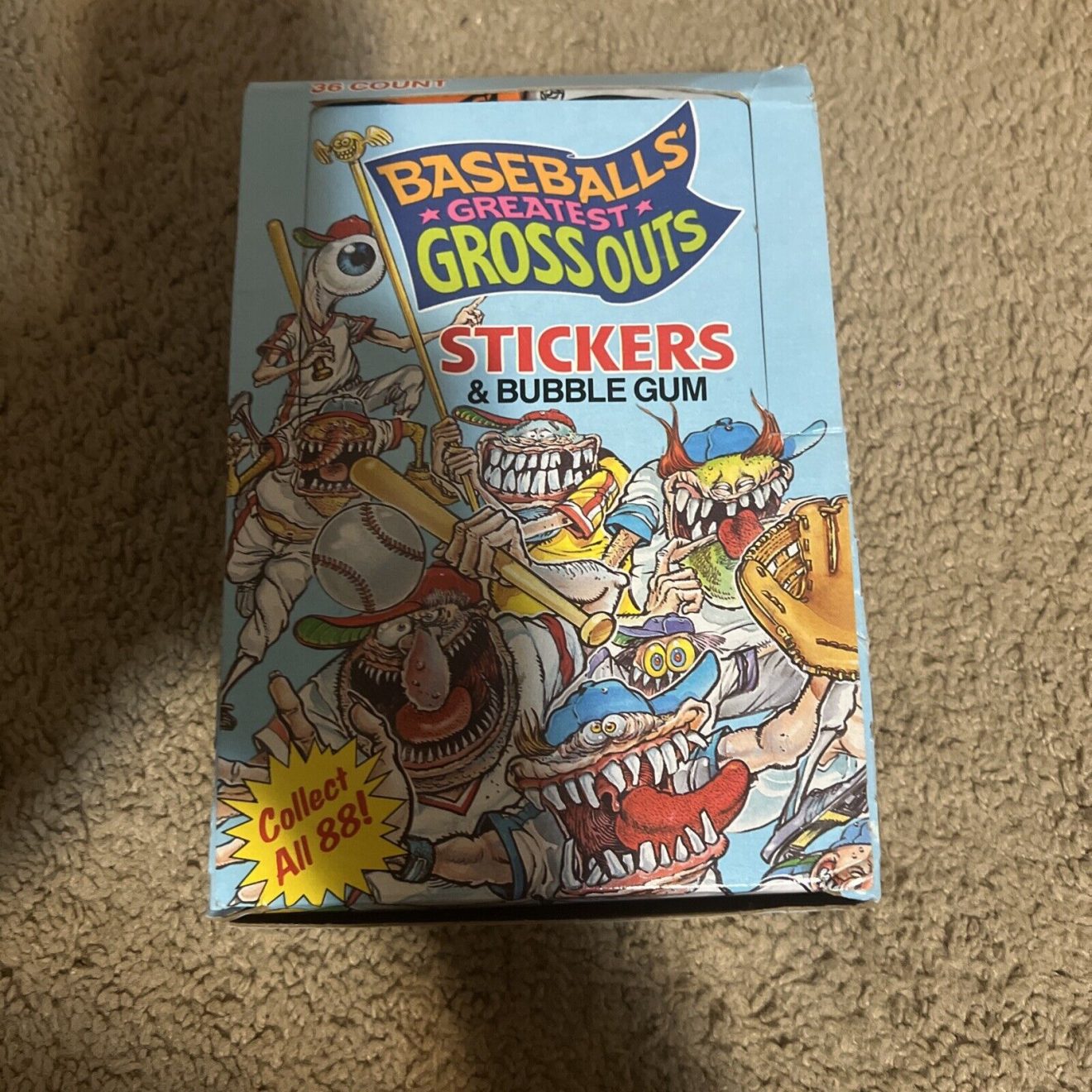 Vintage Baseballs Greatest Grossouts Factory Sealed Packs Lot Of 2