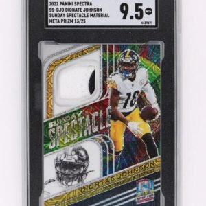 2022 Panini Spectra Dionate Johnson Meta Prizm Sunday Spectacle Patch /25 9.5 MT