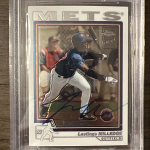 2004 Lastings Milledge Topps Chrome Autograph BGS 9.5 Auto 9 HOT 🔥