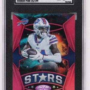 Stefon Diggs 25/199 Pink Mirror 2021 Panini Certified Stars #CS-13 SGC 10 MINT