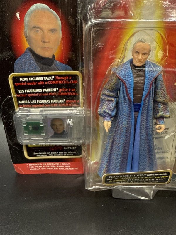 Star Wars Episode I Chancellor Valorum Staff CommTech Chip Action Figure New