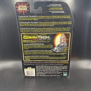 Star Wars Episode I Chancellor Valorum Staff CommTech Chip Action Figure New