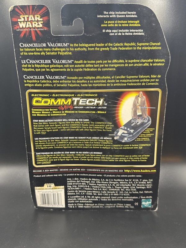 Star Wars Episode I Chancellor Valorum Staff CommTech Chip Action Figure New
