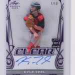 2023 Leaf Trinity Baseball Kyle Teel Clear Purple Auto /10 Rookie Red Sox