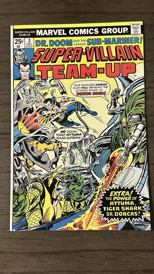 Dr. Doom And Sub-Mariner Super Villian Team Up #3 VF (1975)Marvel