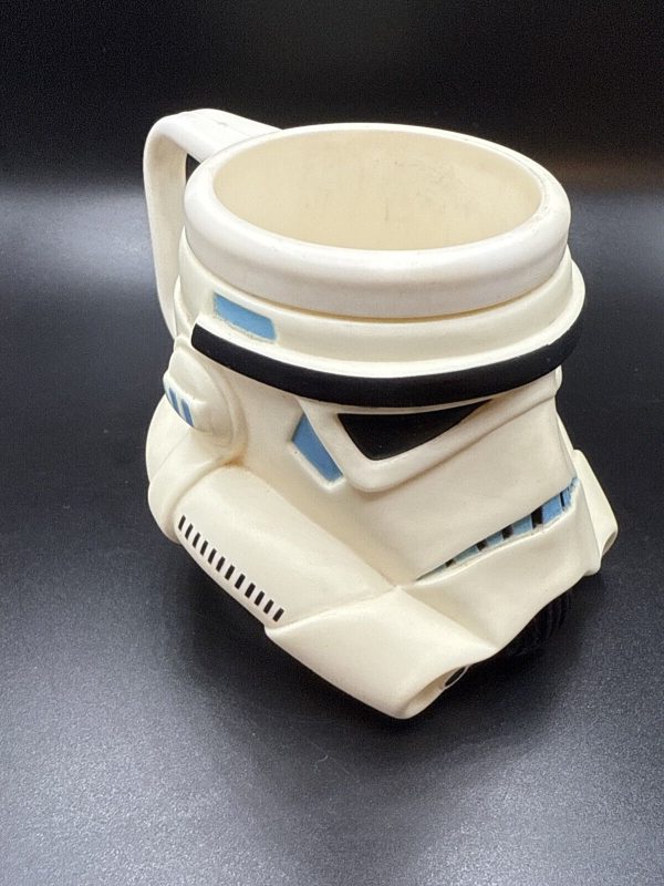 Star Wars Storm Trooper 3.5" Childs Molded Vinyl Mug Cup 1997 Vintage Applause