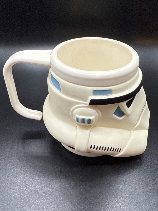 Star Wars Storm Trooper 3.5" Childs Molded Vinyl Mug Cup 1997 Vintage Applause