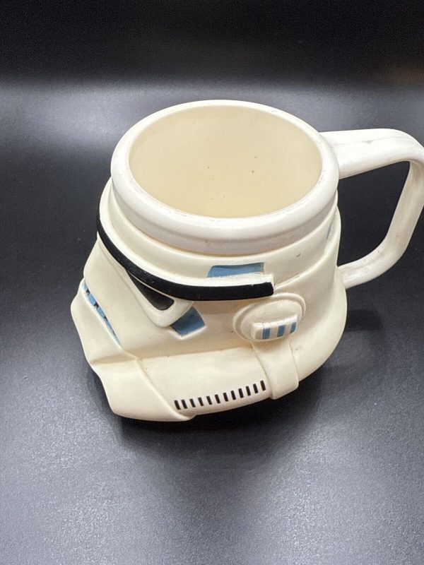 Star Wars Storm Trooper 3.5" Childs Molded Vinyl Mug Cup 1997 Vintage Applause