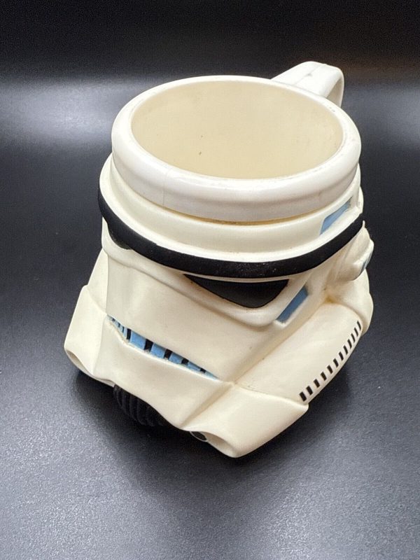 Star Wars Storm Trooper 3.5" Childs Molded Vinyl Mug Cup 1997 Vintage Applause