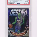 1997 Topps Chrome Destiny Refractor #D6 Tracy McGrady PSA 8 NM-MT