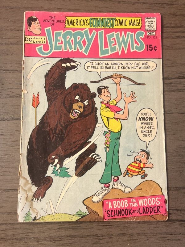 Adventures of Jerry Lewis #121 - Cover by Bob Oksner (DC, 1970) Fine