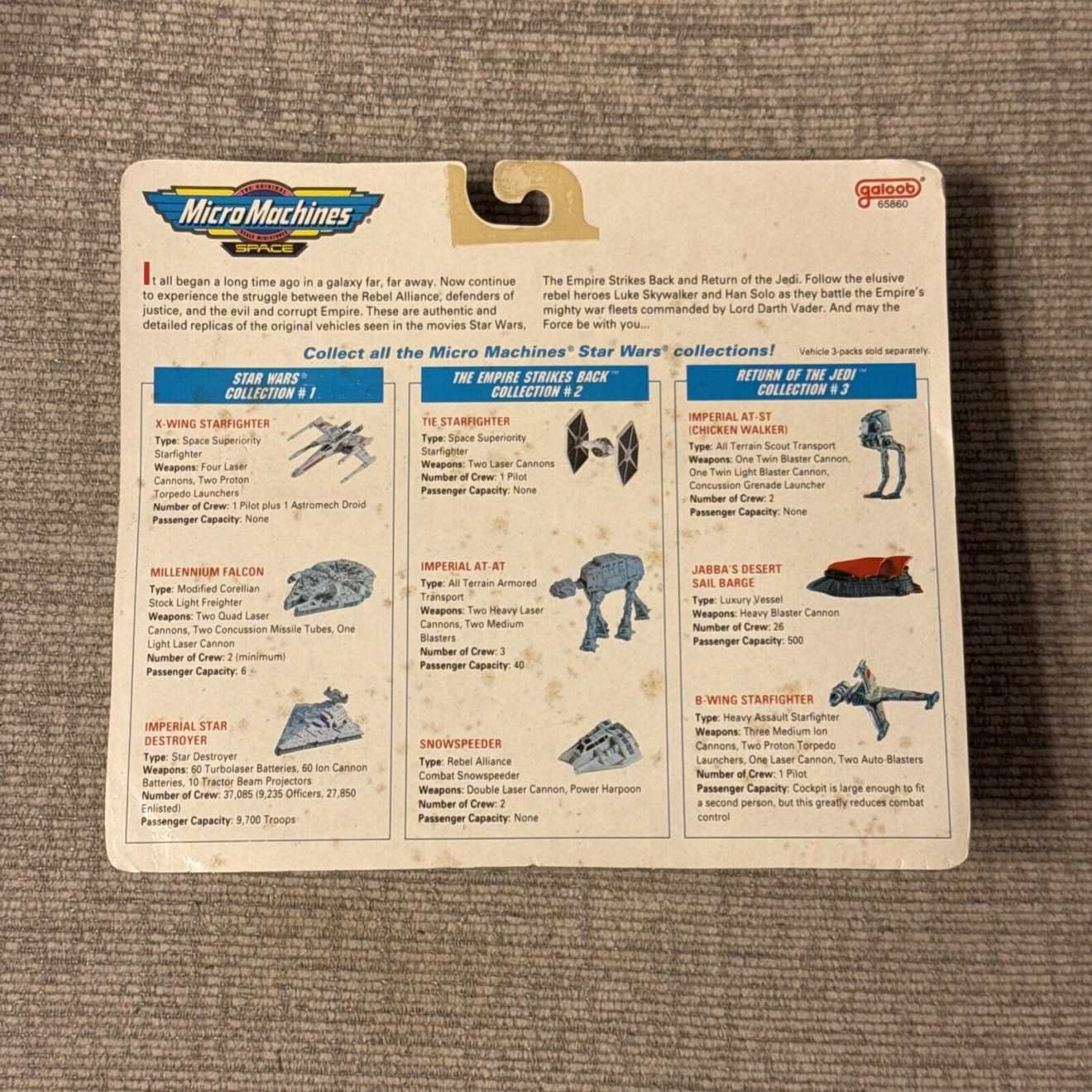 Star Wars Micro Machines The Empire Strikes Back Galoob Sealed 1993