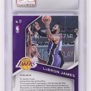 2020-21 Panini Prizm Dominance Silver #17 LeBron James - CSG 9.5 (Mint Plus)