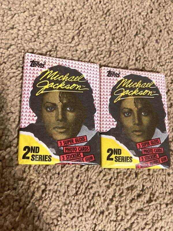 1984 Topps Michael Jackson Wax Packs Lot of 2 Sealed