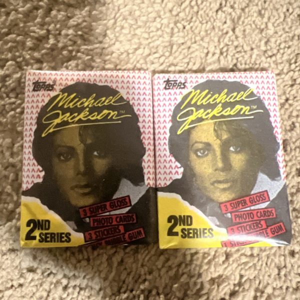 1984 Topps Michael Jackson Wax Packs Lot of 2 Sealed