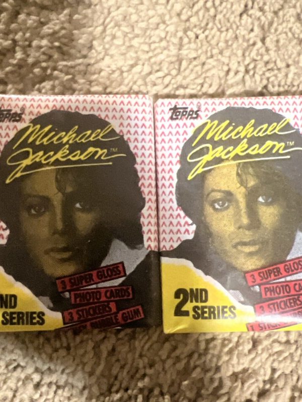 1984 Topps Michael Jackson Wax Packs Lot of 2 Sealed