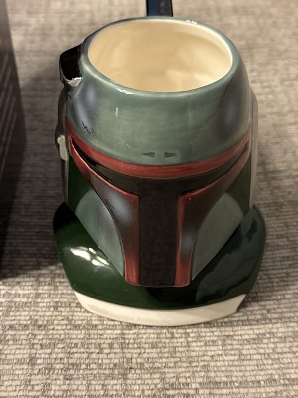 Star Wars Vintage 1995 Applause Boba Fett Classic Figural Ceramic Mug Boxed