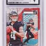 2022 Panini Donruss Rookie Gridiron Kings Desmond Ridder #RGK-4 Rookie RC CGC 9