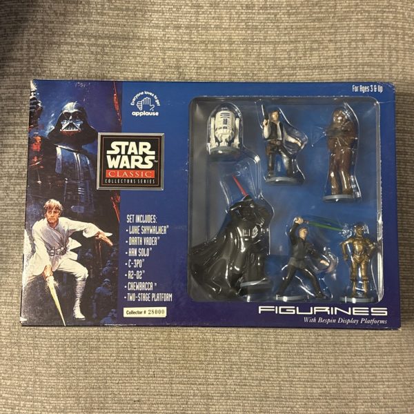 VTG Star Wars 1995 Classic Collectors Series Figurines Set of 6 Applause Toys