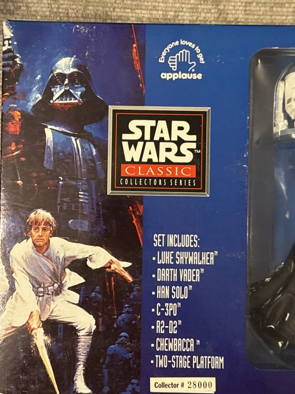 VTG Star Wars 1995 Classic Collectors Series Figurines Set of 6 Applause Toys