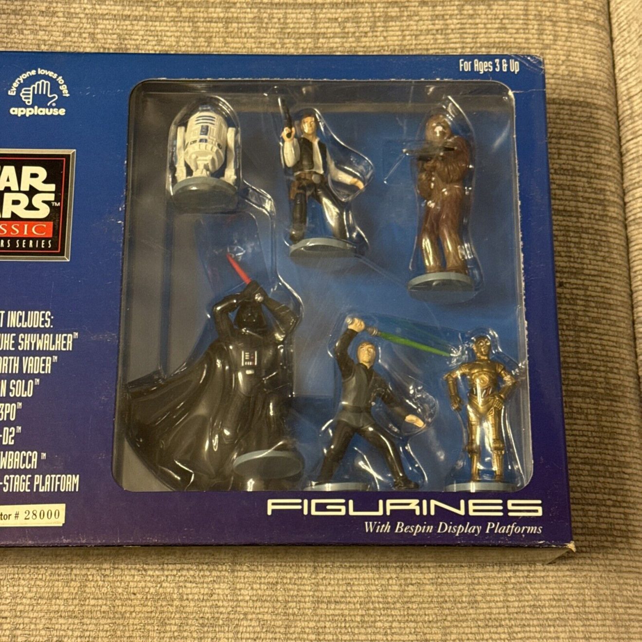 VTG Star Wars 1995 Classic Collectors Series Figurines Set of 6 Applause Toys