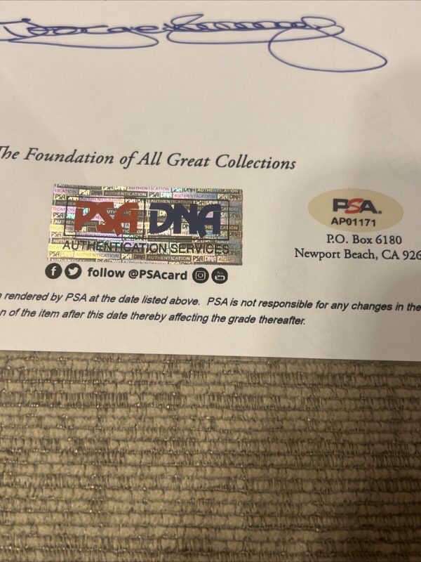 Joe DiMaggio Autographed Miami Club Advertisement PSA DNA Letter Of Authenticity