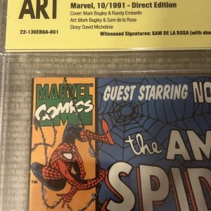 The Amazing Spider-Man #352 CBCS Art Sketch Signed Autograph
