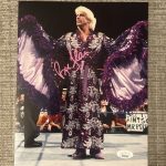 RIC FLAIR AUTOGRAPHED 8X10 PHOTO WWE WWF WRESTLING - W/ JSA WITNESSED COA