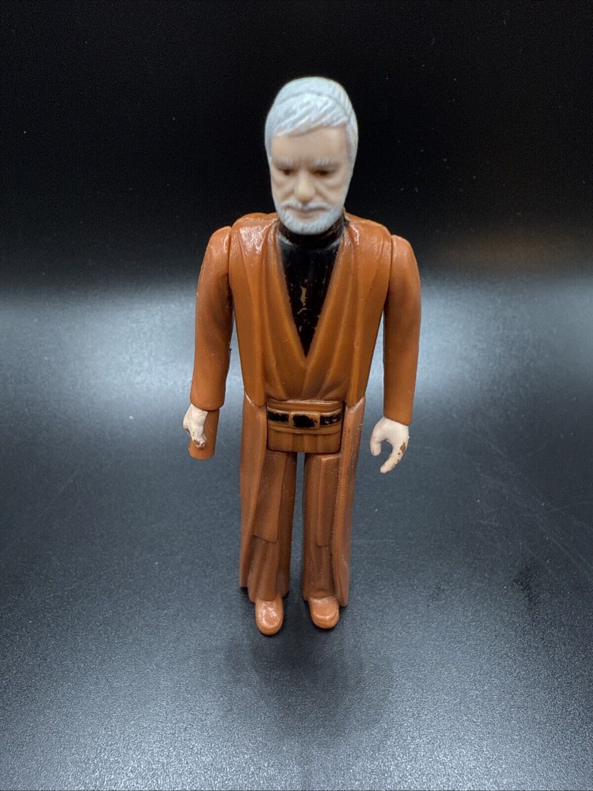 Ben Obi-Wan Kenobi Star Wars Vintage 1977 grey hair Kenner Hong Kong Figure