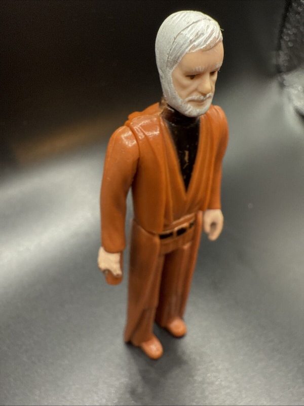 Ben Obi-Wan Kenobi Star Wars Vintage 1977 grey hair Kenner Hong Kong Figure
