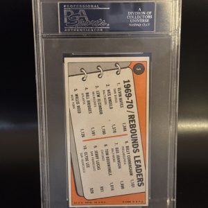 1970 71 TOPPS #1 NBA SCORING LEADERS ALCINDOR/WEST/HAYNES PSA 6 EX-MINT